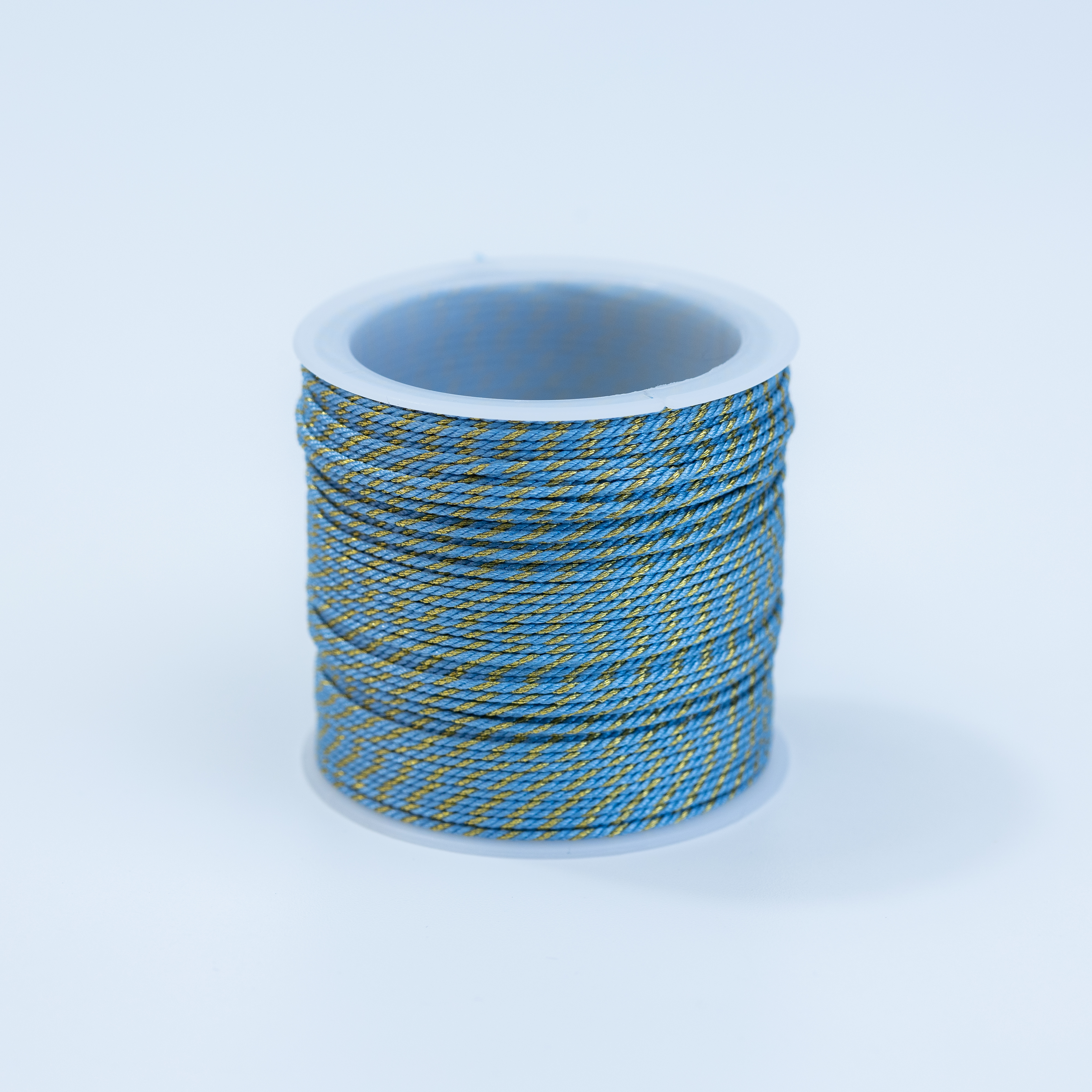 20278 Aky Blue Gold Twisted Nylon Cord 0.8mm